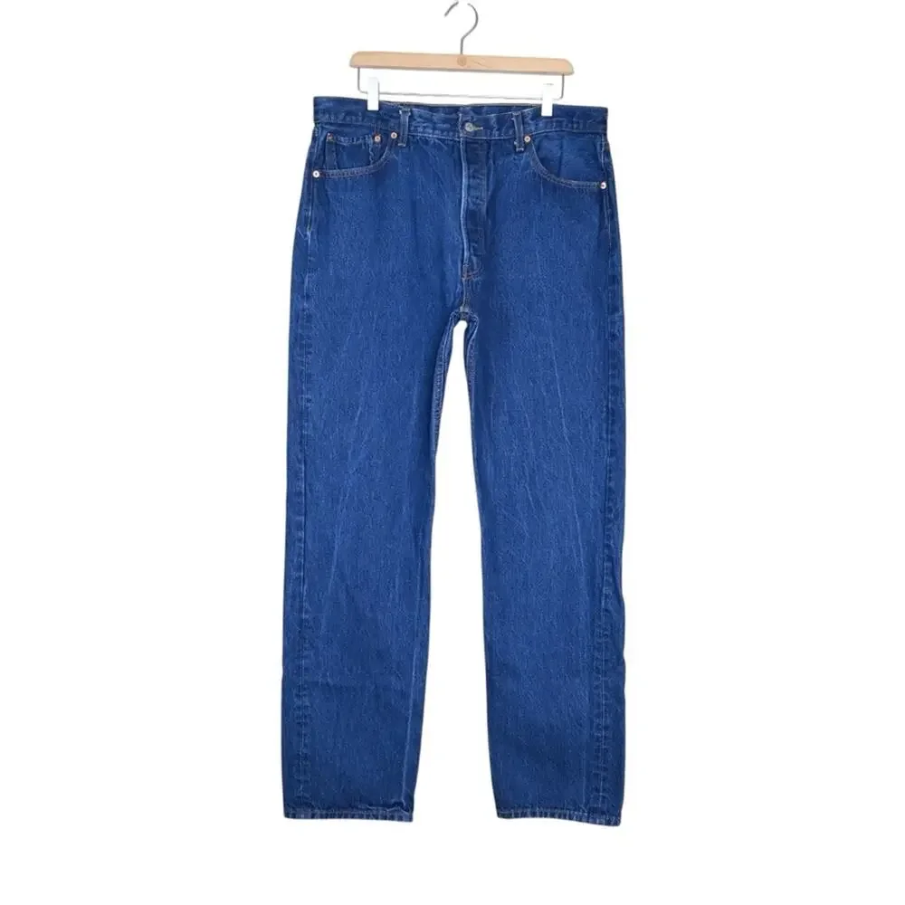 Levi's 501 Men's Button Fly Straight Leg Jean 40X38